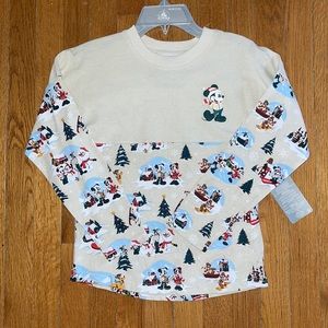Walt Disney World Mickey Mouse Christmas Spirit Jersey nwt
